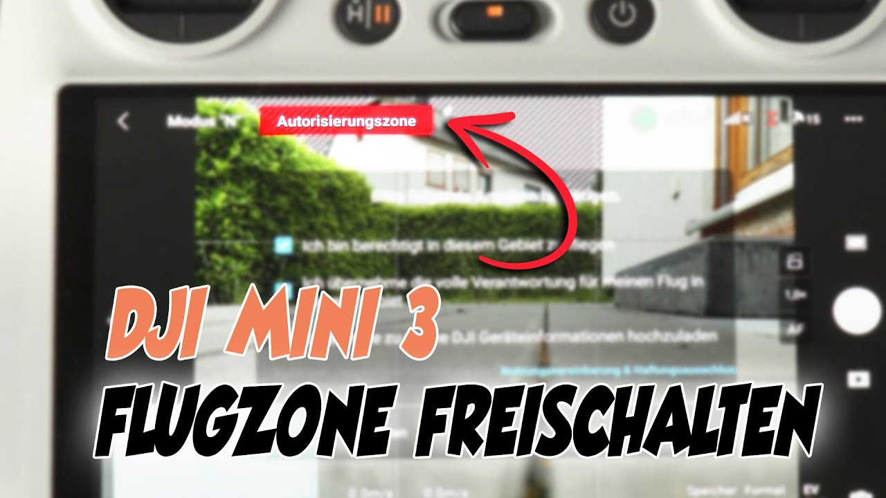 DJI Mini 3 Geofencing - Autorisierungszone freischalten (RC Controller wie RC-N1)