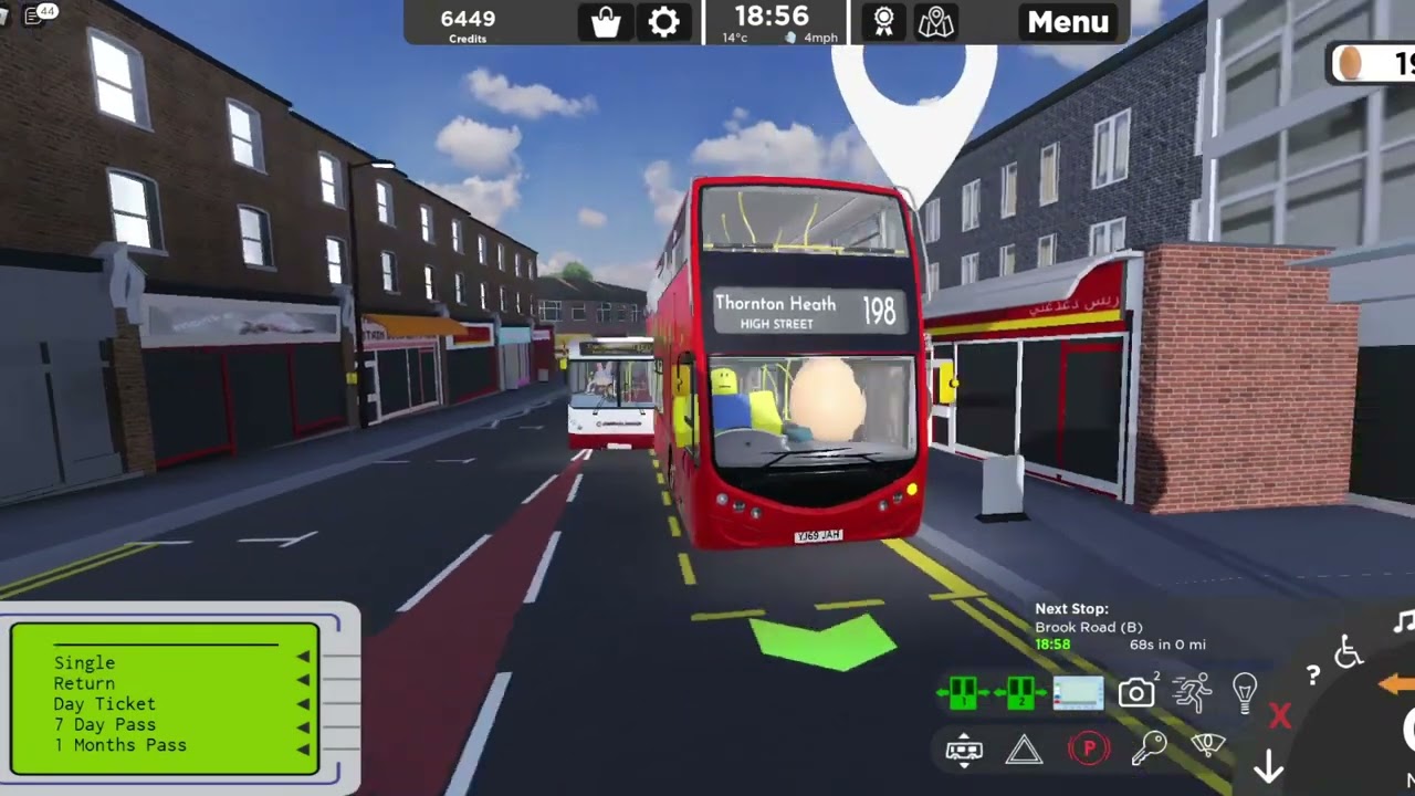 *NEW UPDATE* Croydon V1.2 | Driving the Route 198 from Thornton Heath Pond to Thornton High Street
