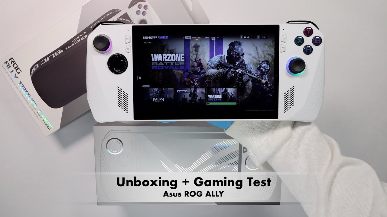 ASUS ROG Ally Full Unboxing + Gaming Test