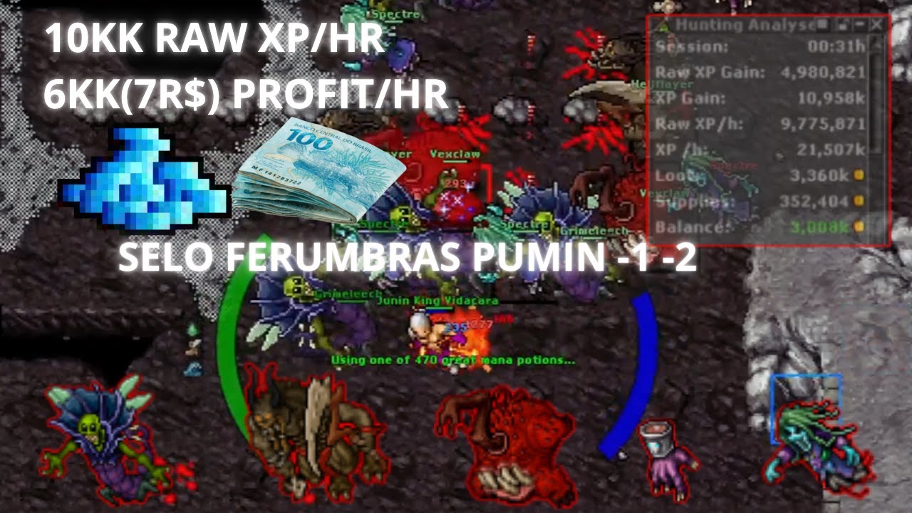 [RUBINOT] RP 1023 PUMIN -1 e -2  | 10KK/H RAW + 6KK (7R$) PROFIT/HR