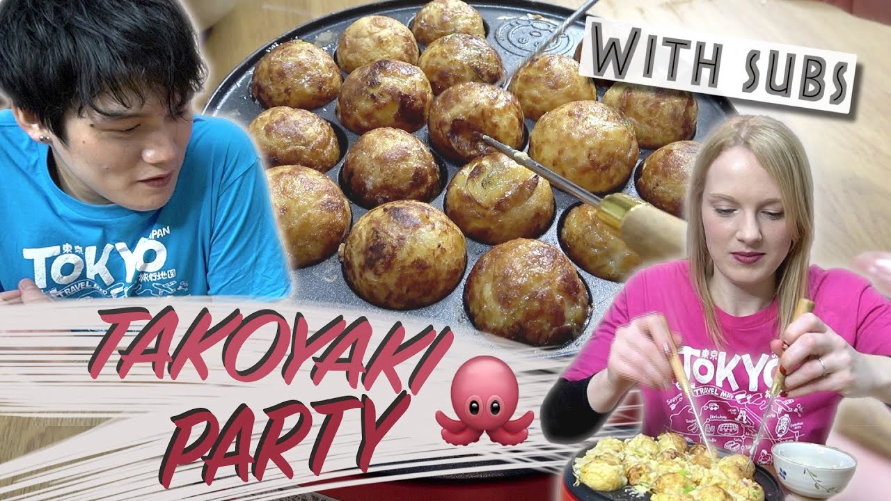 Making Takoyaki [Only Speaking Japanese] 😱🇯🇵