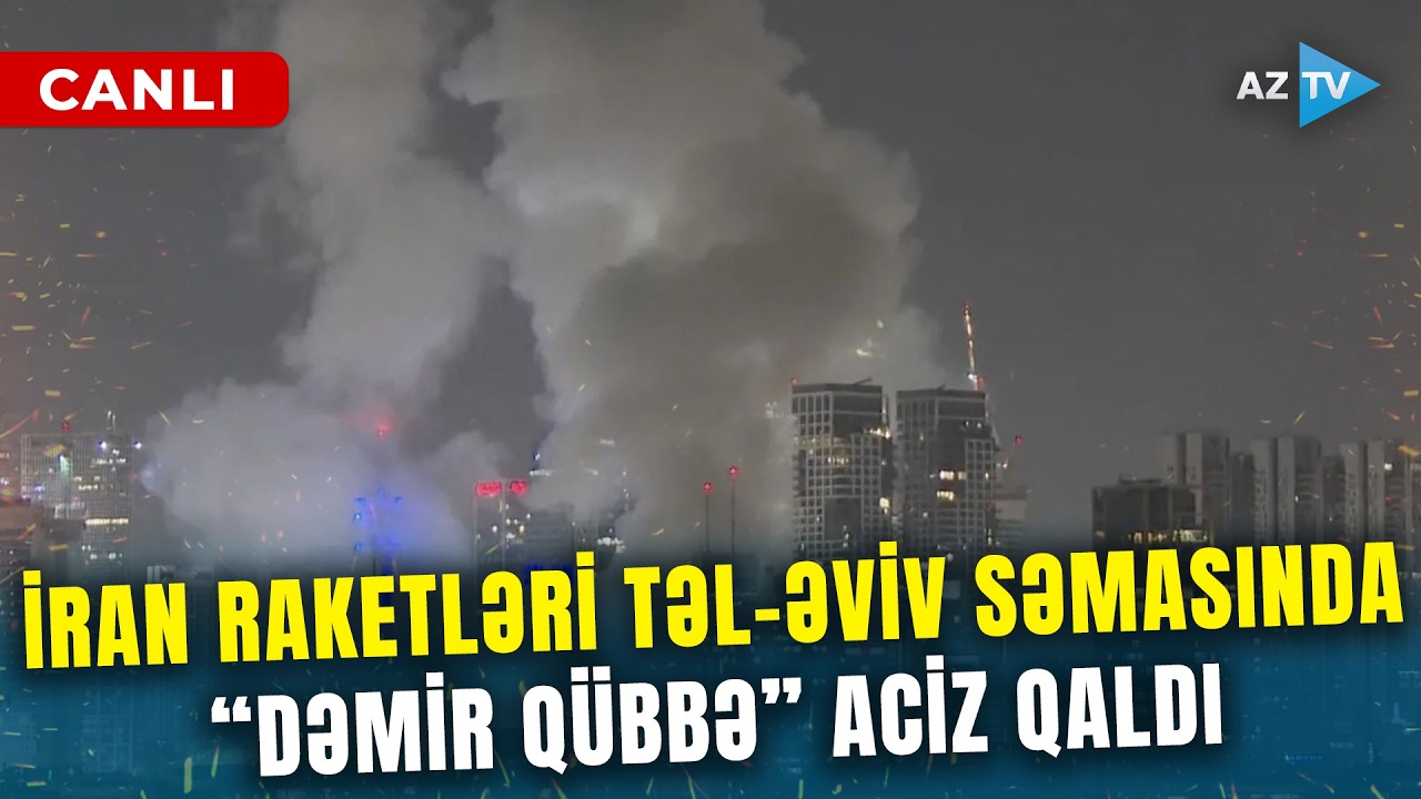 TƏCİLİ! İran kasetli raketlərlə İSRAİLİN MƏRKƏZİNİ vurdu – Dubayda təşviş, uçuşlar dayandırıldı