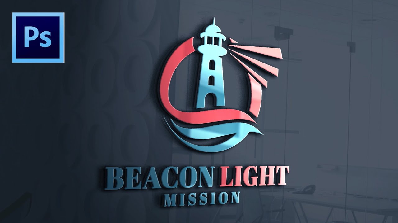 Light House Logo Design Photoshop Tutorial