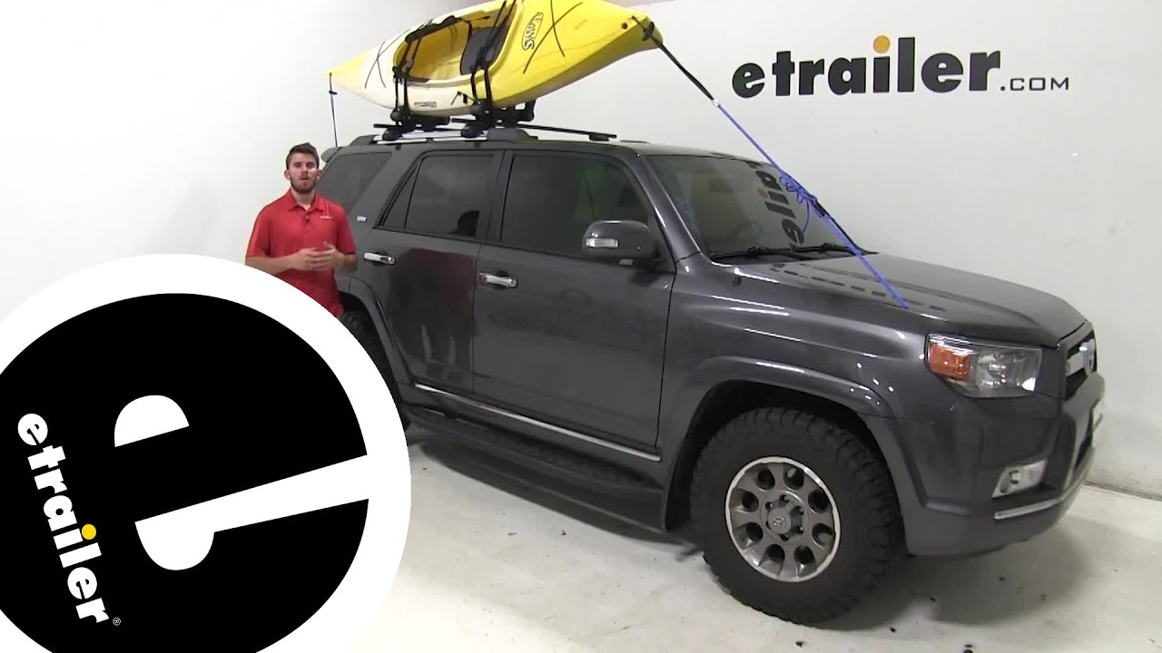Set up: Thule Hull-A-Port Aero Kayak Roof Rack for SquareBars w/ Tie-Downs on a 2012 Toyota 4Runner