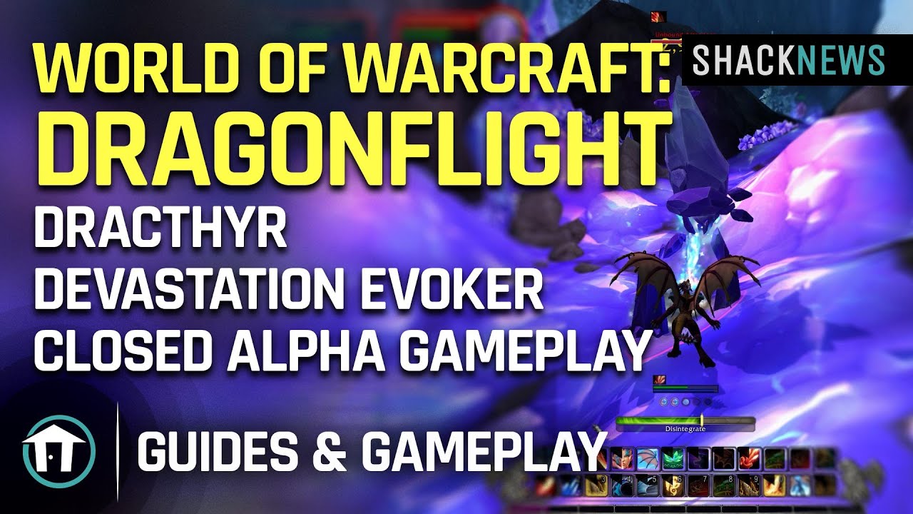 World of Warcraft: Dragonflight - Dracthyr Devastation Evoker Closed Alpha Gameplay