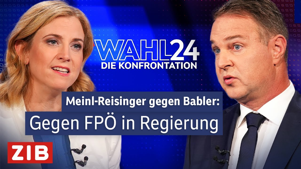 Highlights aus dem TV-Duell zwischen Meinl-Reisinger (NEOS) und Babler (SPÖ) | 23.09.2024