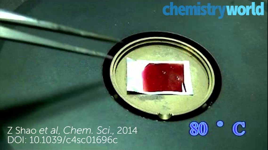 Polymer changes colour in the heat of the moment