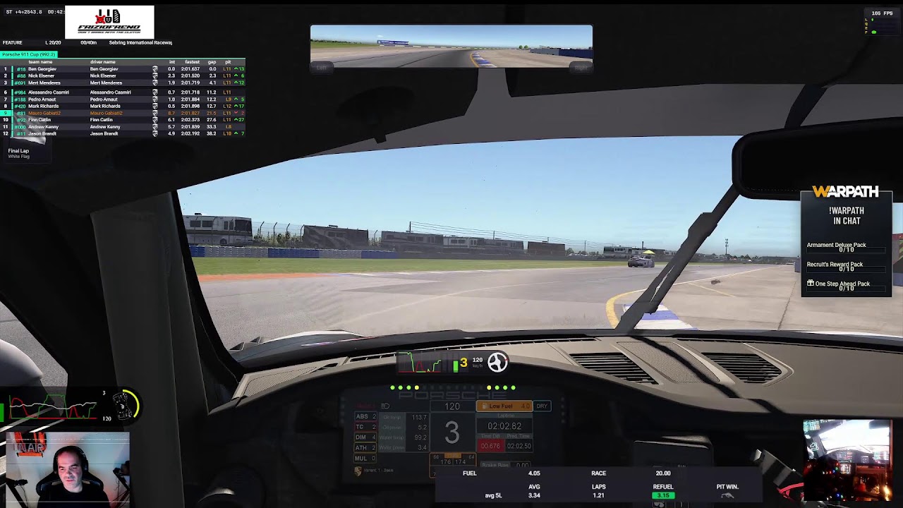 iRacing | FrizioFreno | Passione Corse | Sebring | Porsche 992.2 CUP
