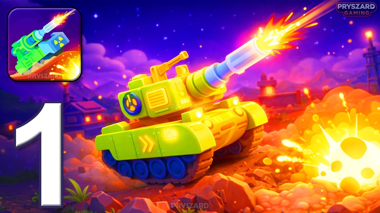 Tank Stars &mdash; Прохождение игры, часть 1 &mdash; 2 новых танка, танковая битва, поле боя (iOS, Android)