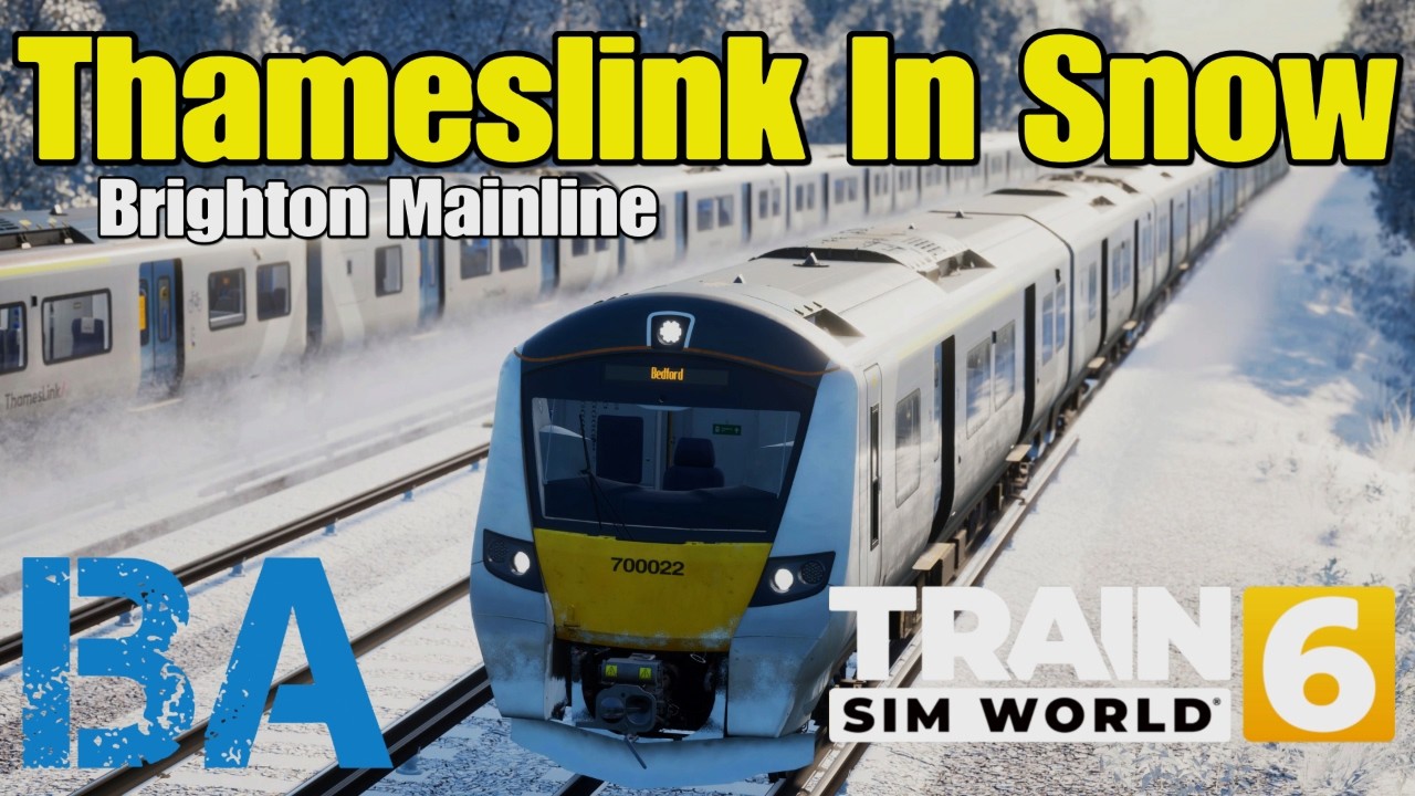 THAMESLINK 700 In The SNOW &mdash; мод расписания Brighton Mainline &mdash; Train Sim World 6