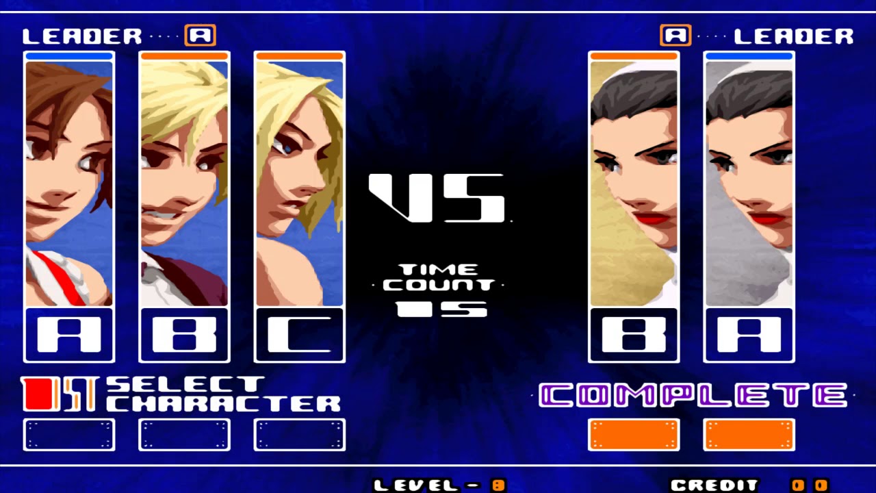 The King of Fighters 2003 1CC Level 8  WOMEN FIGHTERS TEAM Mai Shiranui, King, Blue Mary  Playthroug