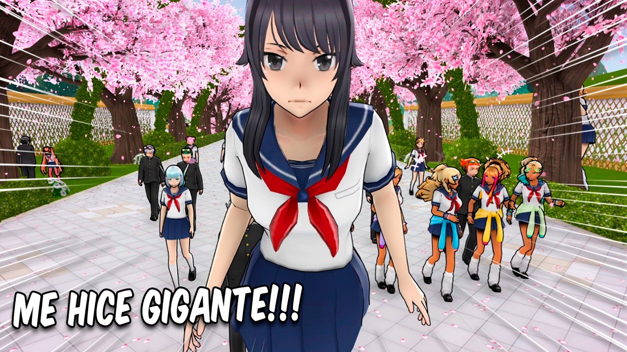 LOGR&Eacute; HACERME GIGANTE EN YANDERE SIMULATOR Y ESTO PAS&Oacute; 😱😱😱