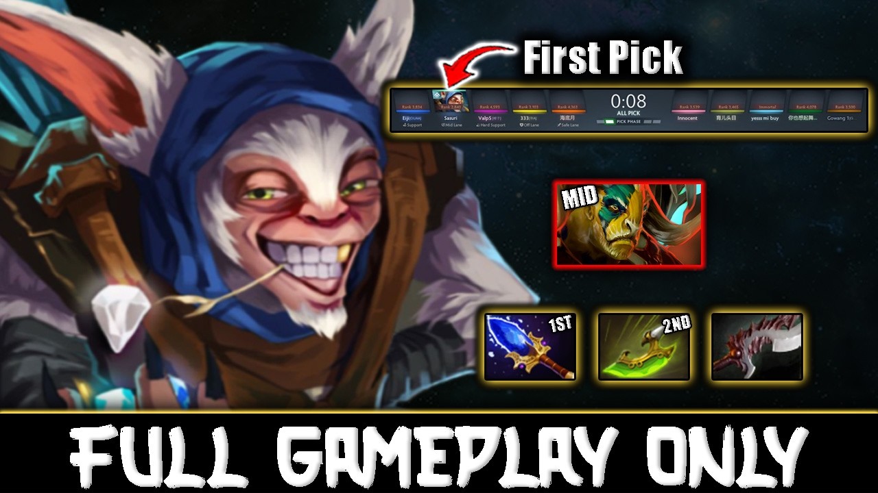 he picked Elder Titan Mid to counter Meepoku FirstPick🤡-  Meepo Gameplay#1037