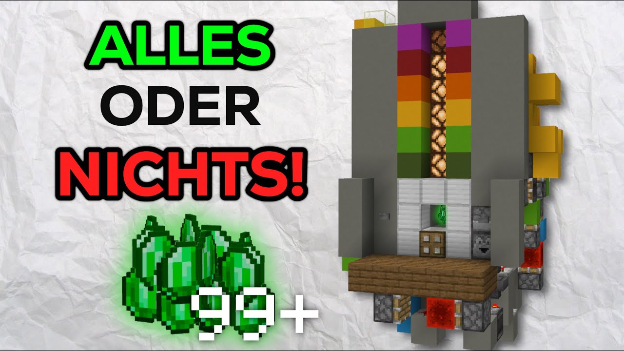 ALLES ODER NICHTS Casino-Automat! [Minecraft Bedrock Tutorial]