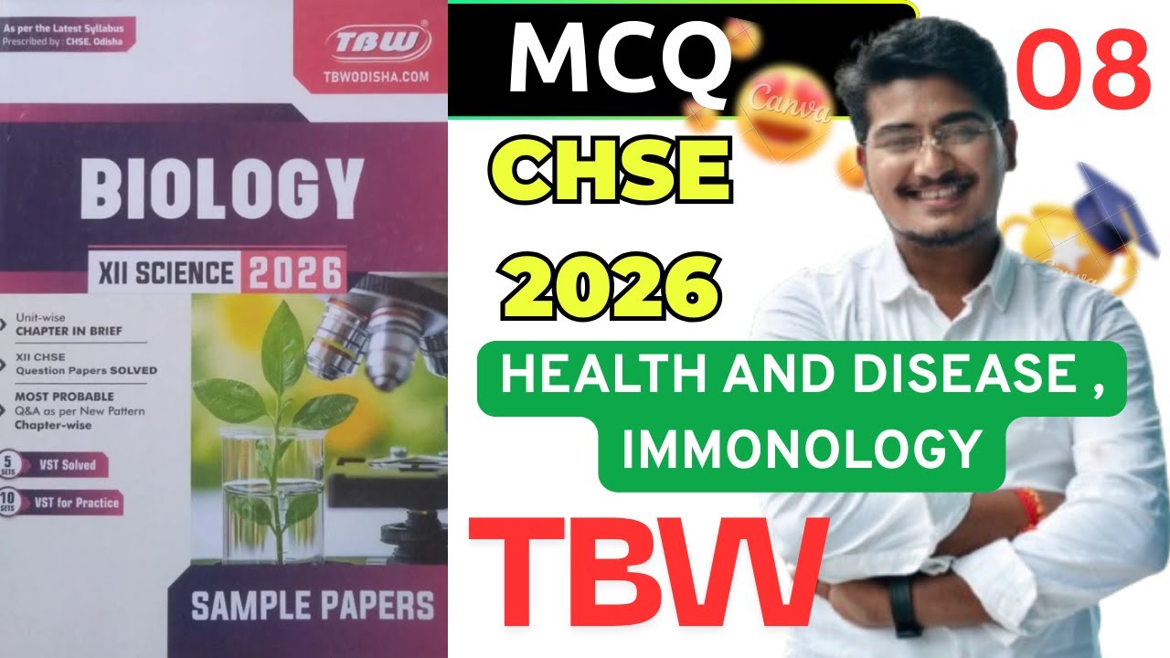 Health and Disease | MCQs From TBW Sample Pape |