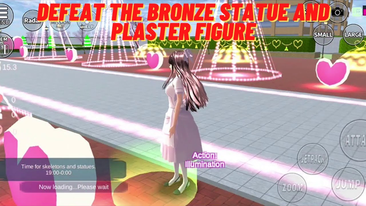 SAKURA School Simulator | Mission | How to The Bronze Statue and The Plaster Figure