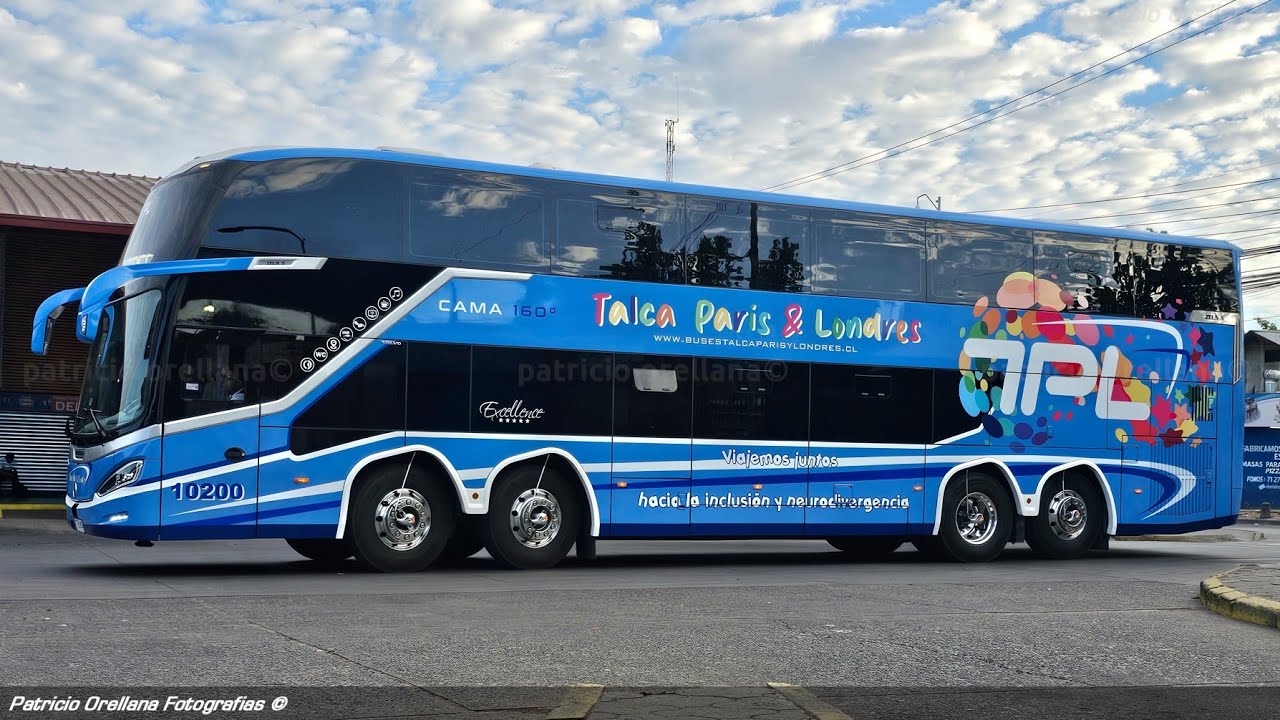 talca, paris & londres | modasa zeus 5 | volvo B450R 8x2 (servicios a santiago y linares) #modasa