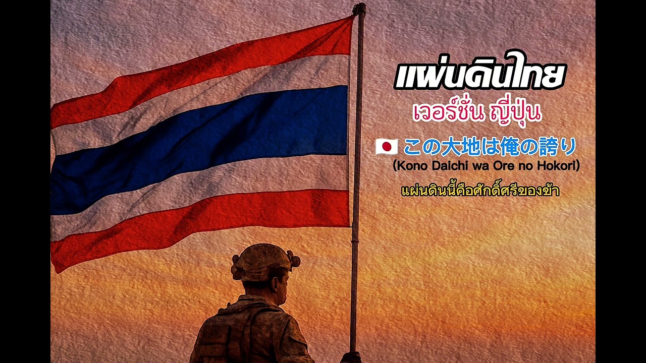この大地は俺の誇り แผ่นดินไทย (Cover เวอร์ชั่นญี่ปุ่น)|ถ่ายทอดความรักในผืนแผ่นดินไทยสู่สายตาโลก|โจ๊ะ1977