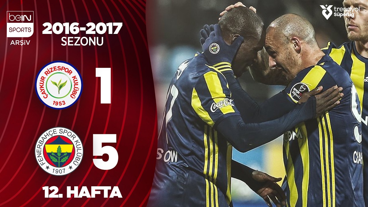 Çaykur Rizespor (1-5) Fenerbahçe | MAÇ ÖZETİ | 12. Hafta - 2016/2017