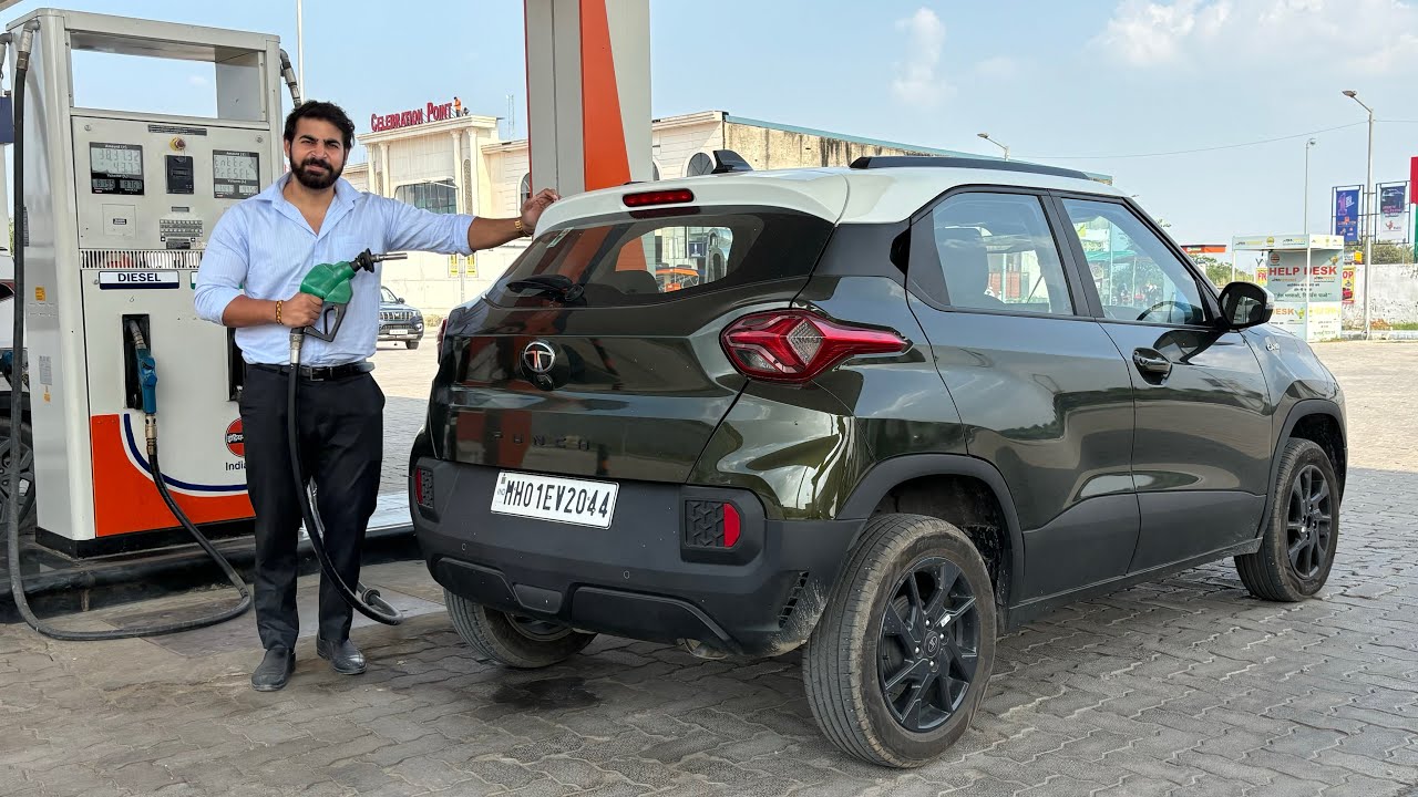 Tata Punch Petrol AMT Tank To Tank Mileage Test 2025 😍| Real Life Mileage🔥| 30+ Mileage in 1 Liter😱