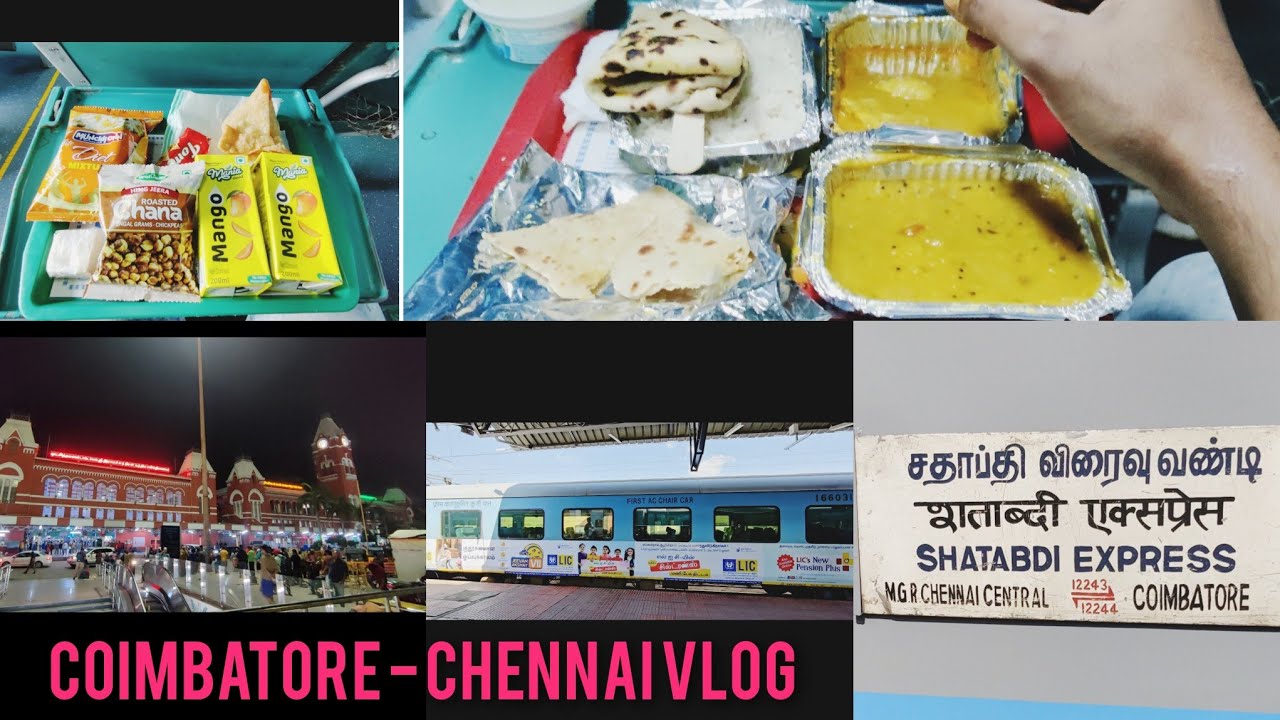 COIMBATORE TO CHENNAI SHATABDI EXPRESS TRAVEL VLOG!!! PREMIUM TRAIN | TAMIL | I LOVE INDIAN RAILWAYS