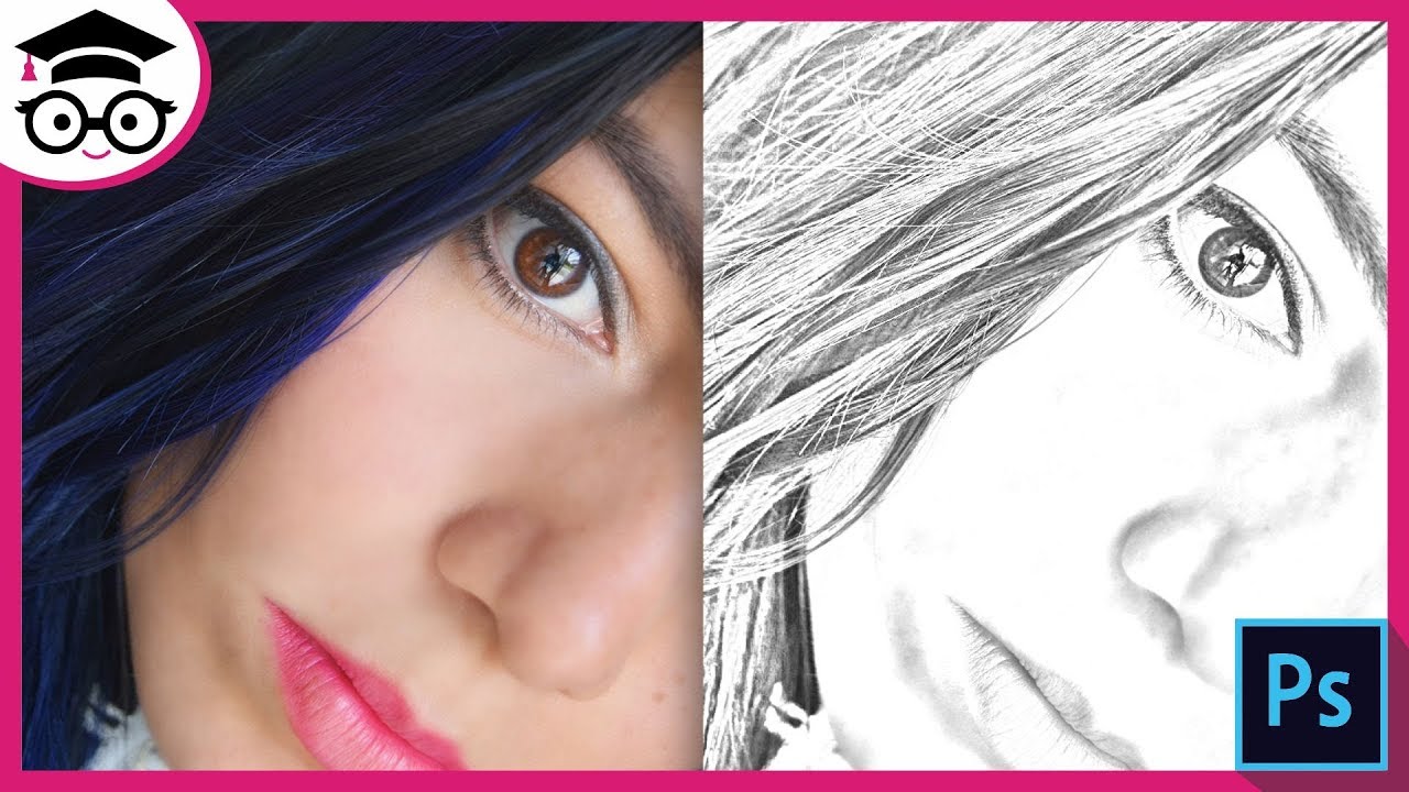 Tutorial Como Hacer Efecto de Dibujo a Lápiz en Photoshop - Sandy Olivera