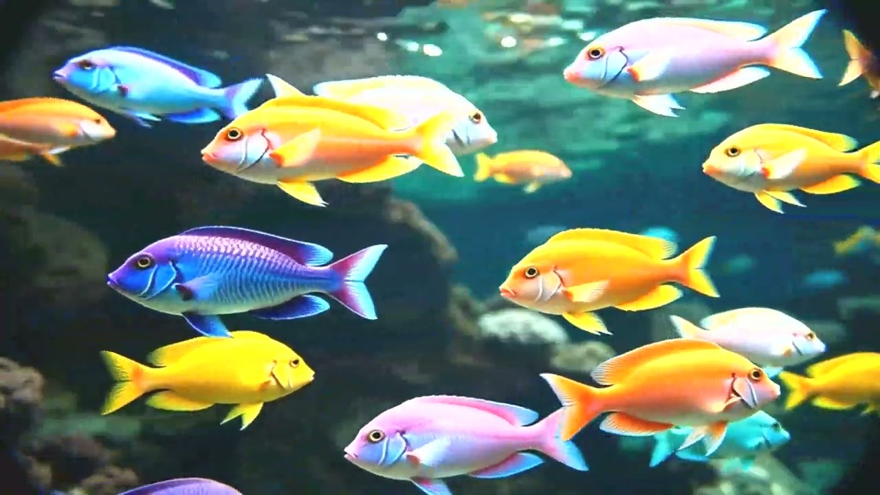 Peaceful Aquarium World 4K – Relaxing Music, Better Sleep