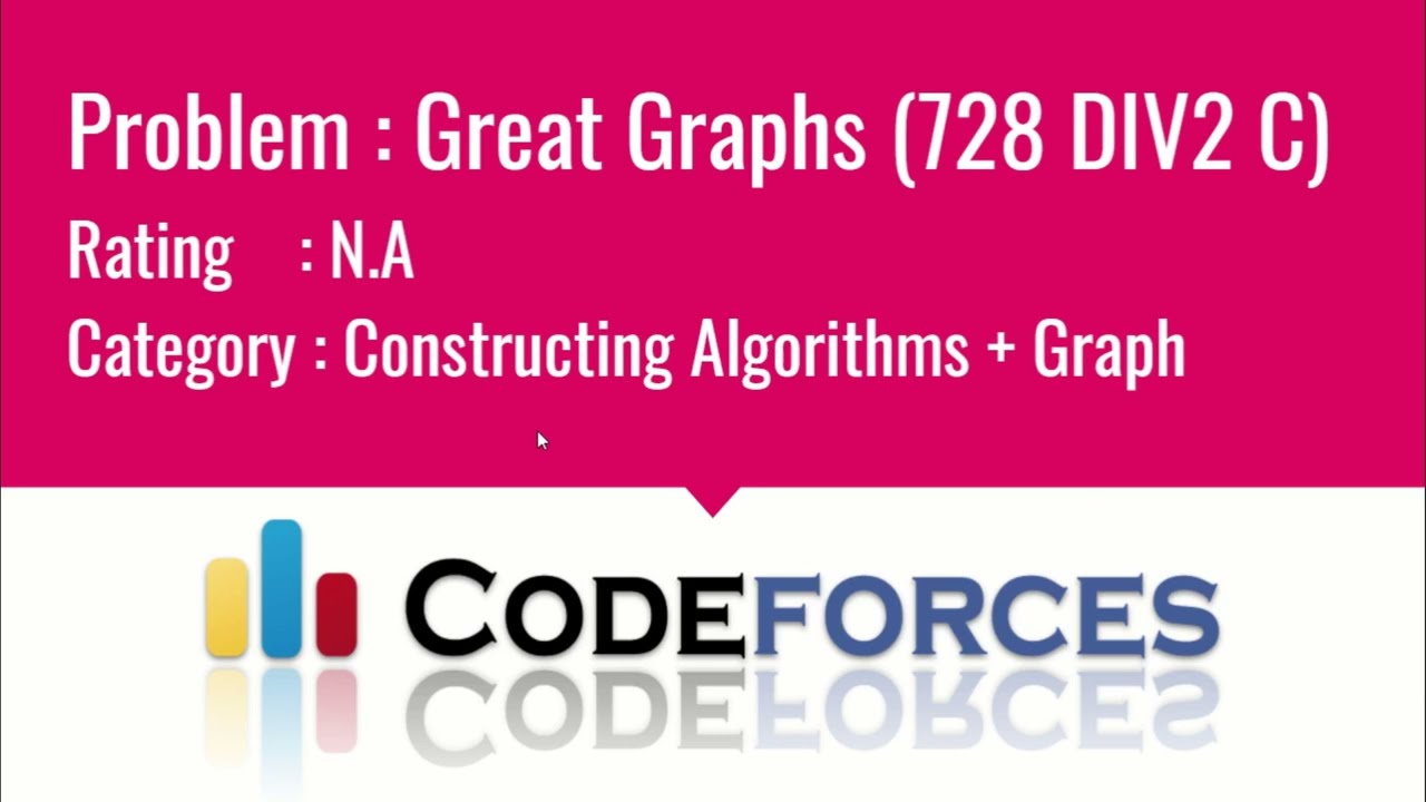 E07 : Great Graphs | Constructive Algorithms | CodeNCode