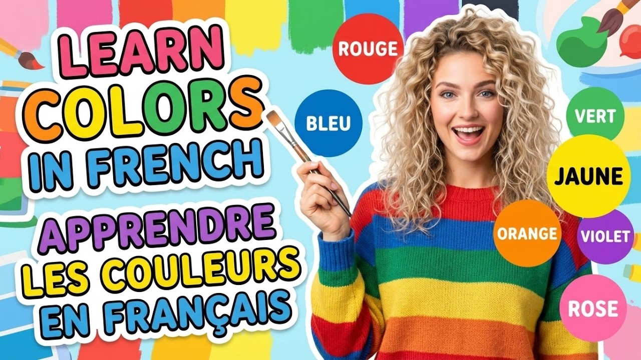 Learn Colors in French | Pronounce Like a Native! 🎨🇫🇷  | Study French for beginners A1