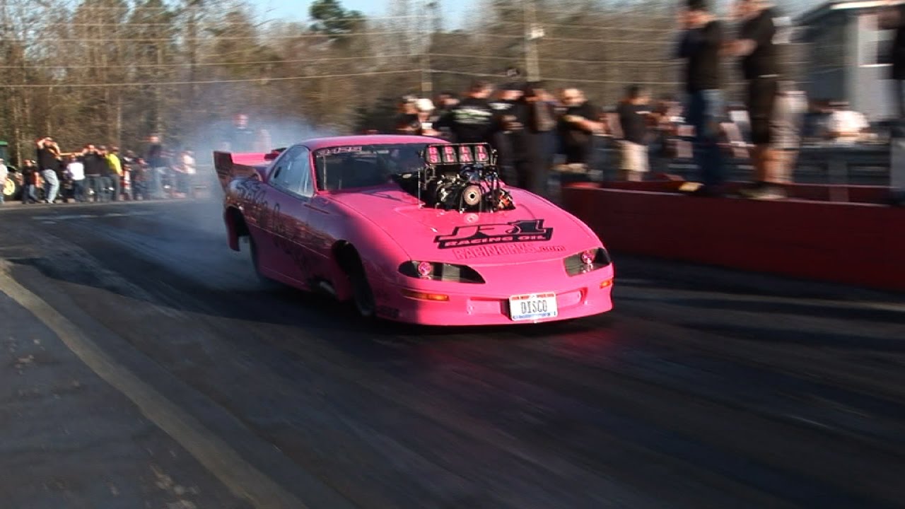 STINKY PINKY Blown Camaro - Hub City Dragway