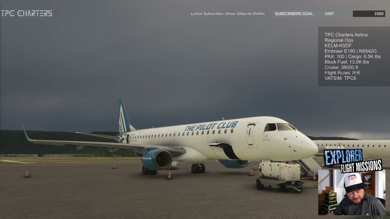 KELM-KSDF | Embraer E190 | TPC Charters Airline - Regional Ops | VATSIM: TPC6 | MSFS2020