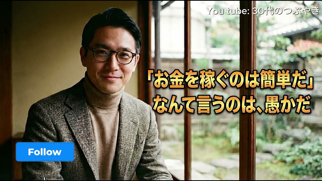 お金を稼ぐのは簡単だ」なんて言うのは、愚かだ  #お金の話 #稼ぐ力# 人生論 #自己成長 #成功マインド #現実主義 #ビジネスマインド