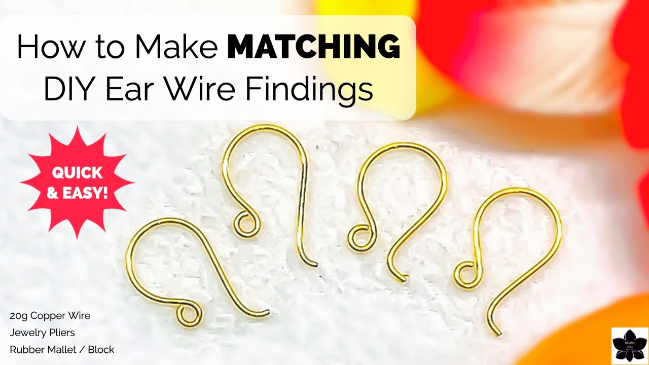 How to Make DIY Ear Wire Findings that Match Tutorial - Beebeecraft