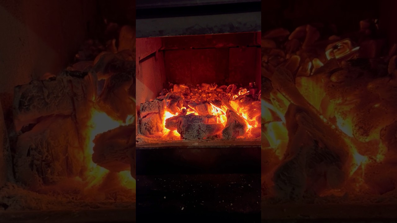 Хитрость с дровяной печью для сжигания углей #woodheat #дровянаяпечь #дровянаяпечь