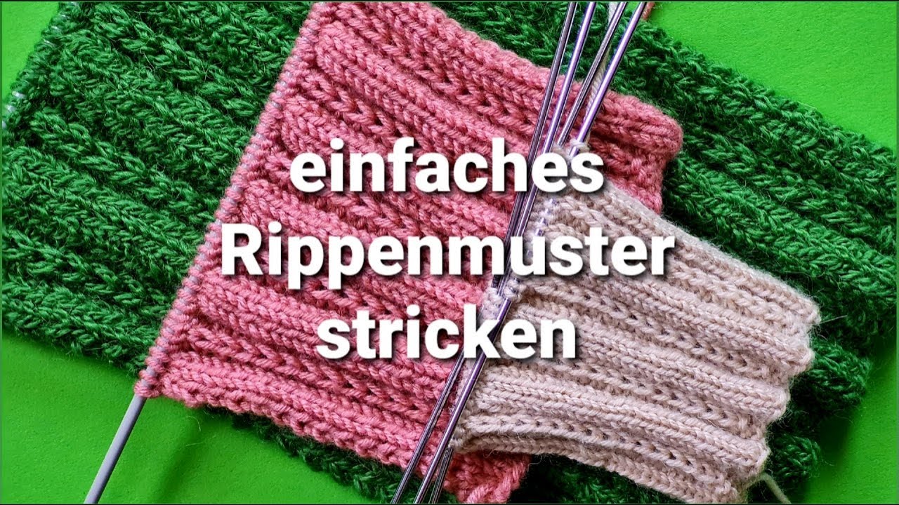 Sockenmuster, Muster in Reihen und Runden stricken