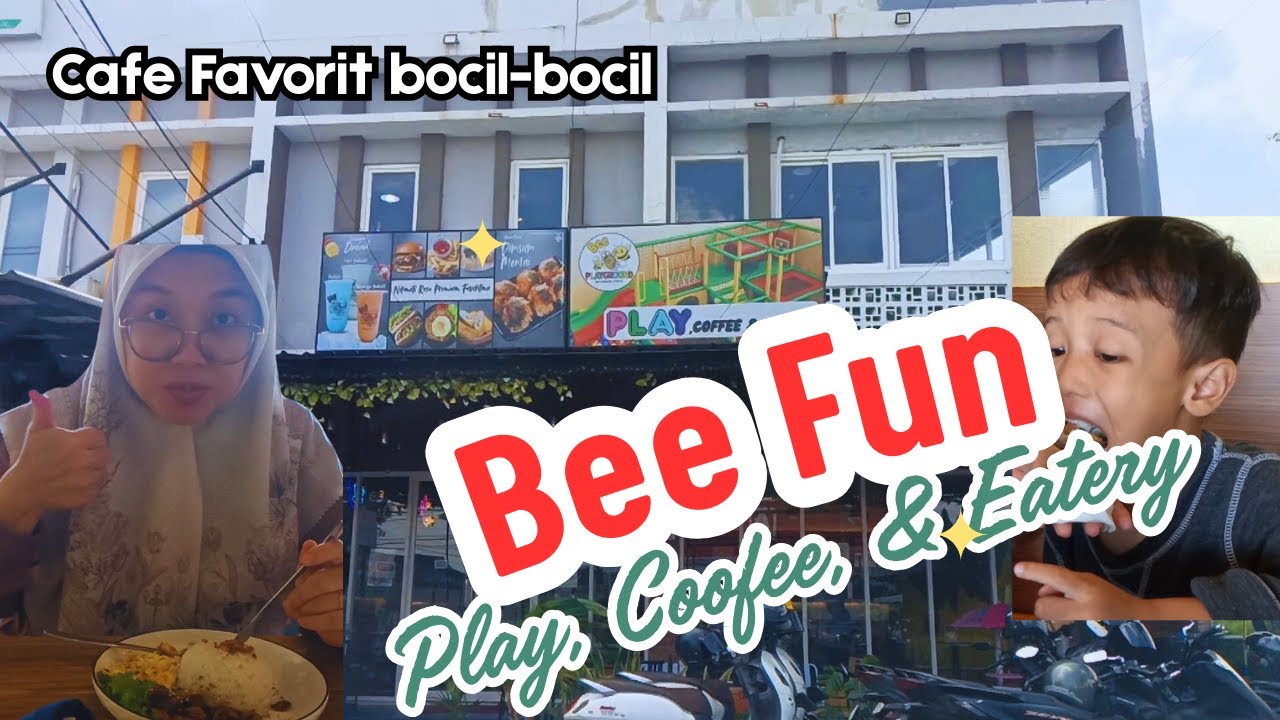 Cafe Favorit Bocil-bocil. Ada Playgroundnya || Bee fun Play, Coffee, and Eatery