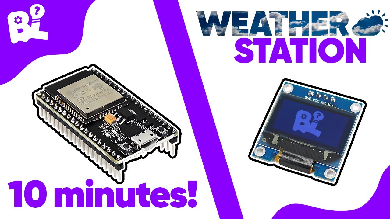 How to make a WEATHER STATION with an ESP32 and IC2 OLED Display | 0.96 inch oled SSD1306
