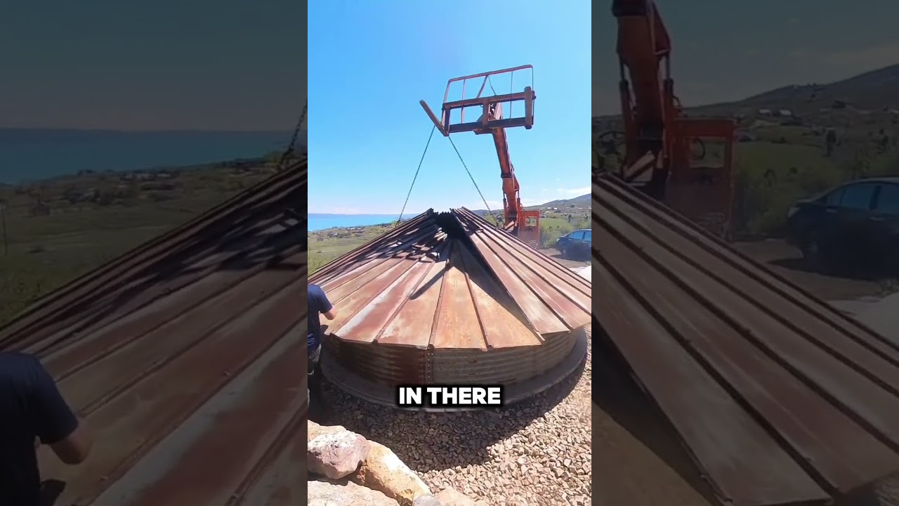A different way to build a grain bin roof