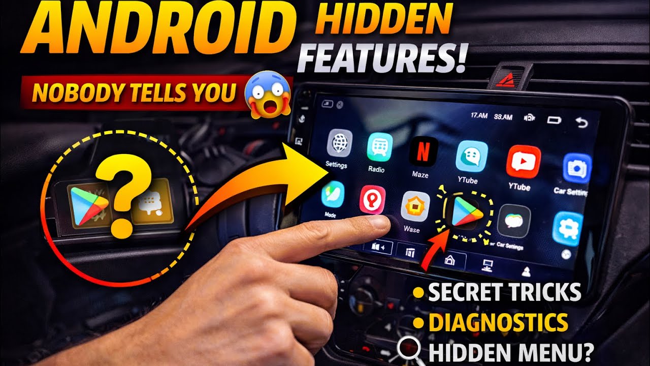 Car android auto hidden menus |  android | aftermarket android @My.Hobbyinfo
