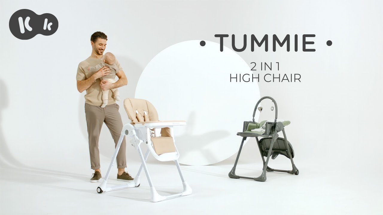 Kinderkraft TUMMIE &ndash; 2-in-1 high chair | perfect for little ones!