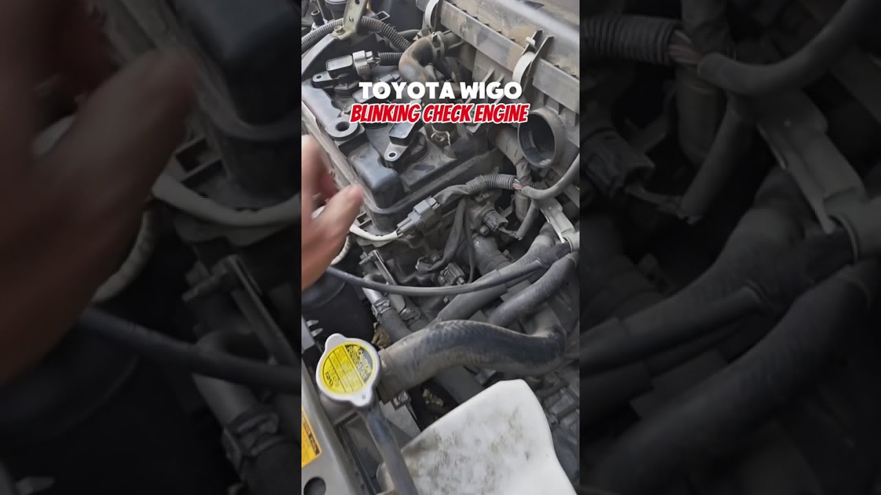 TOYOTA WIGO Blinking Check engine light how to diagnose?
