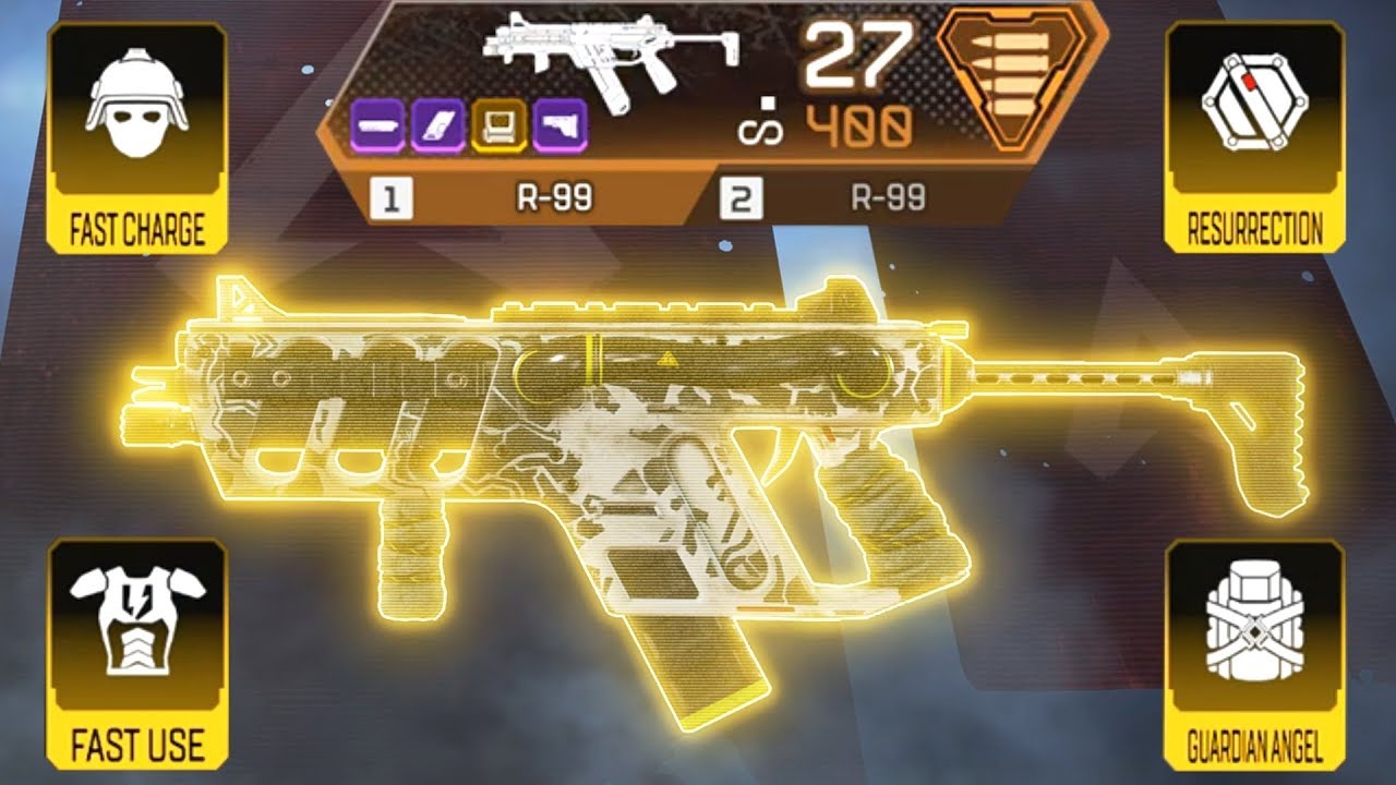 Being FULLY GOLDEN with DUAL R-99 in Apex Legends