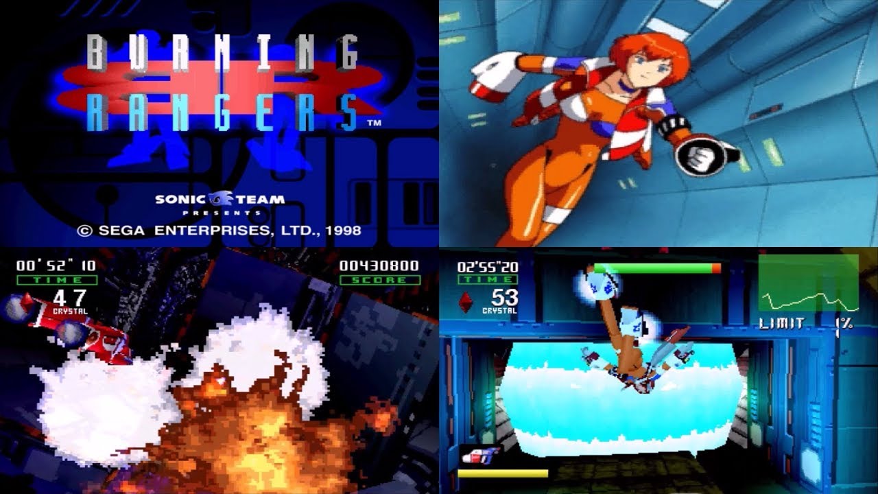 Burning Rangers [SS Longplay] All S Ranks (No Damage)