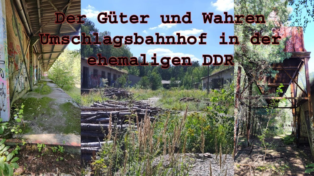 Der Güter und Waren Umschlagsbahnhof in der ehemaligen DDR #4k #lp #history