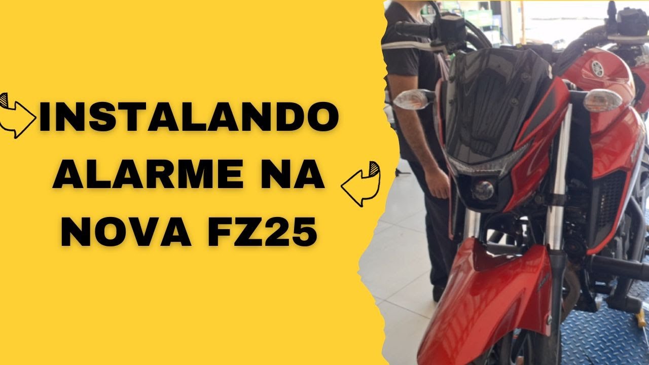 INSTALANDO ALARME POSITRON FX350 NA NOVA FZ25