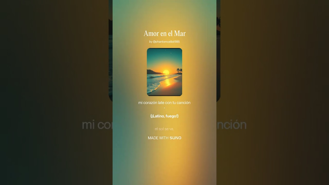 Te Encontr&eacute; en el Mar &ndash; AI-Generated Latin Pop & Reggaet&oacute;n Love Song | Sultry Male Vocals & Rap