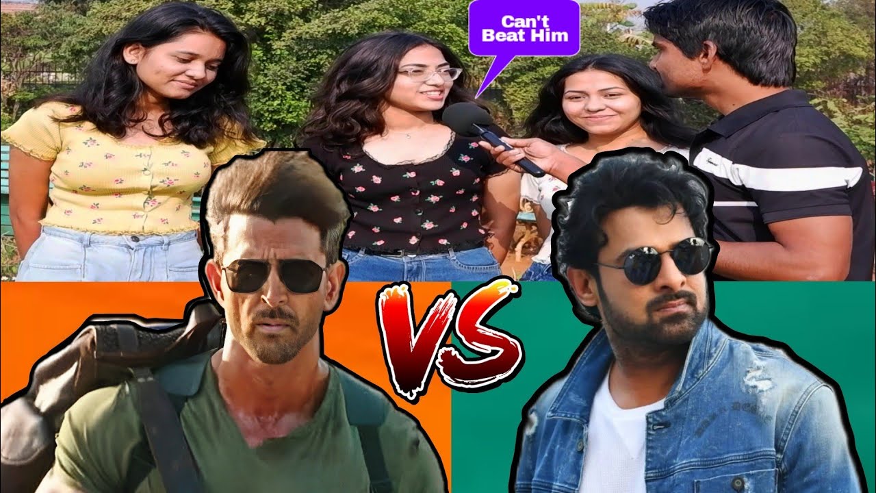 Who is Better Hrithik Roshan VS Prabhas | public reaction | more handsome actor the raja saab war 2
