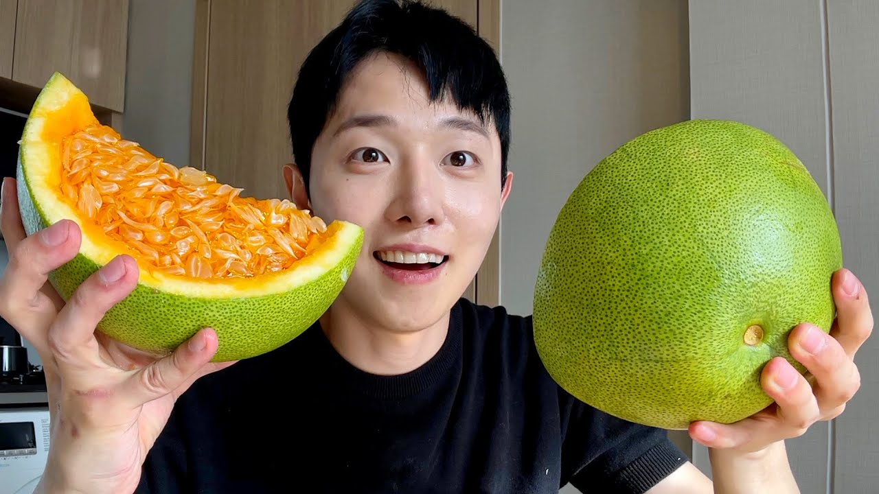 태국에서 대왕 포멜로 젤리 만들기