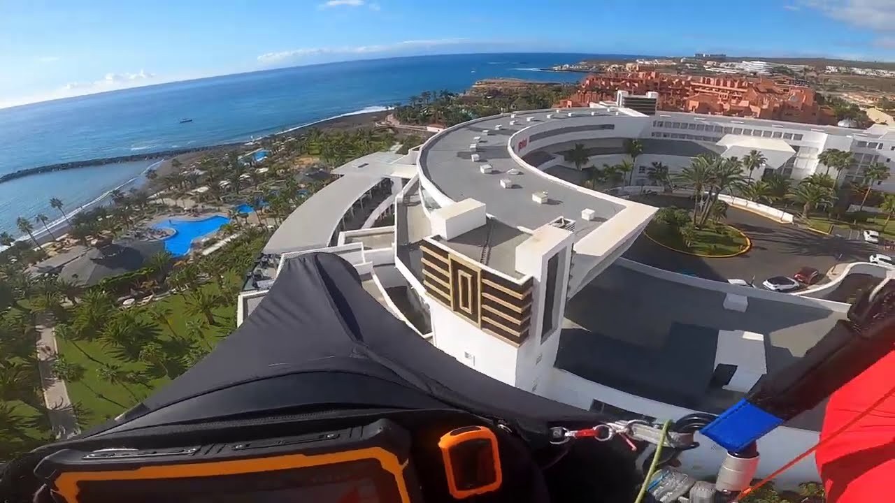 Loco planeo final en parapente