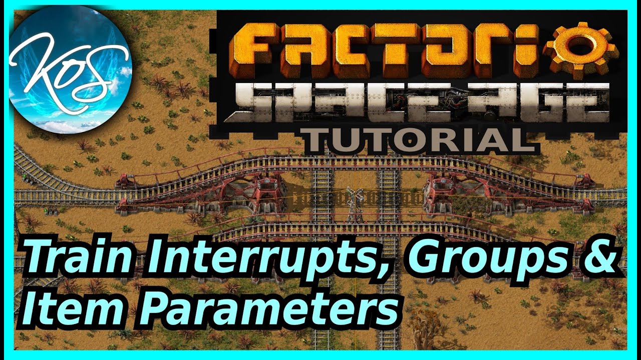 How Train Interrupts Work, Train Groups, & Item Parameters Tutorial - Factorio Space Age DLC/2.0